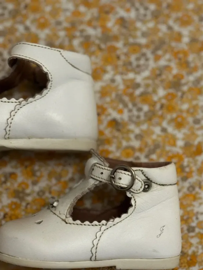 Salomés bébé cuir blanc jacadi - photo numéro 4