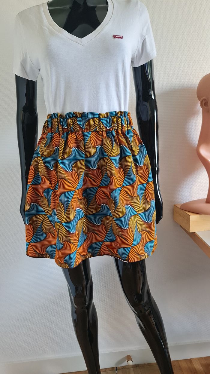 Jupe courte wax - photo numéro 4