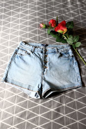 🌸 Short en jean taille haute, Kiabi, 38