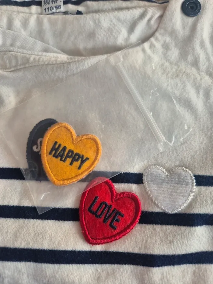 T shirt marinière épais Okaïdi 5 ans en parfait état - photo numéro 6
