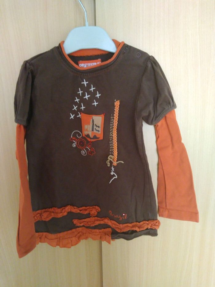 #lot de 7 t-shirts manches longues fille taille 4 ans - photo numéro 3