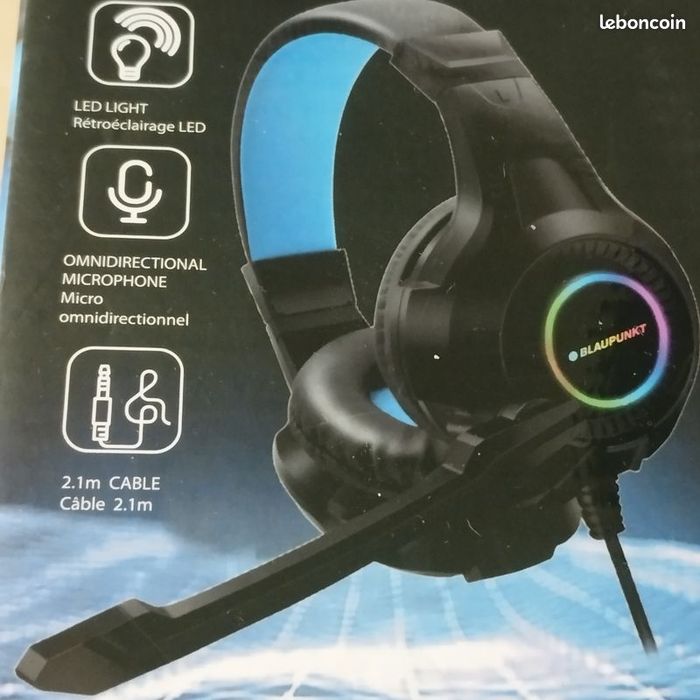 Casque Filaire + Souris Neuf scellé - photo numéro 3