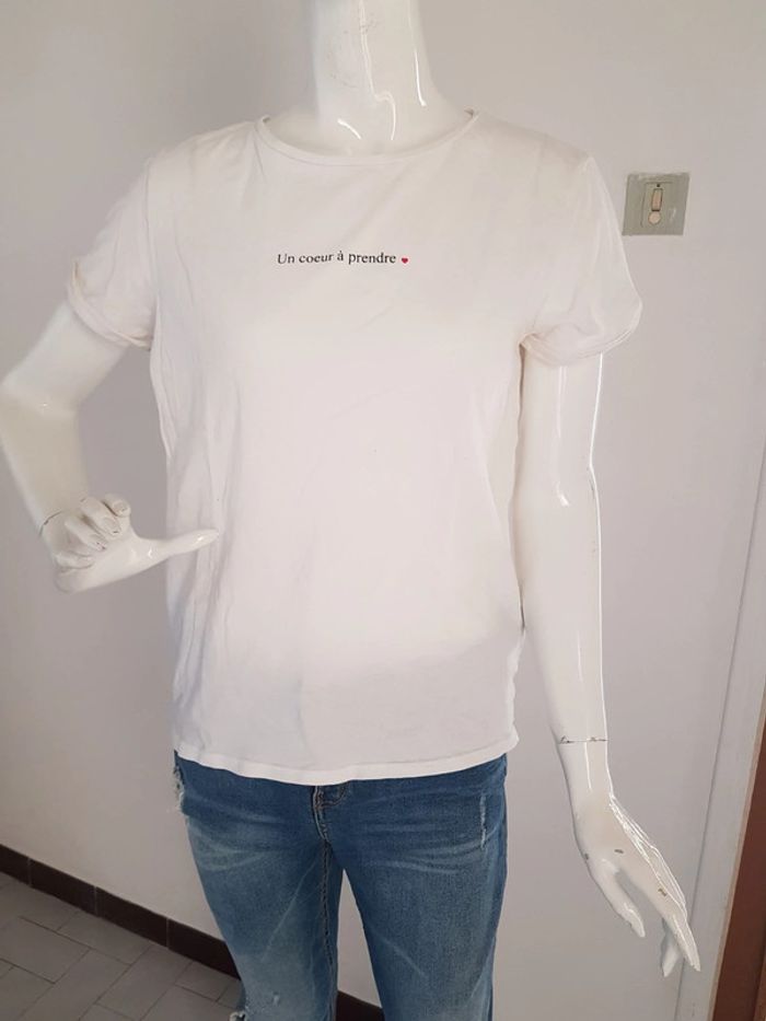 Tee shirt blanc imprimé - photo numéro 5