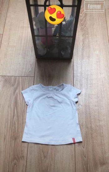 T-shirt MC 12mois blanc DPAM