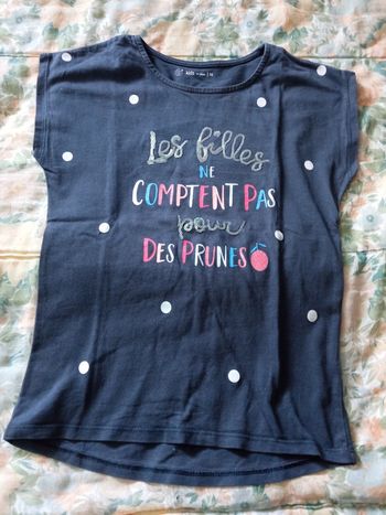 Tee-shirt bleu Gémo 10 ans