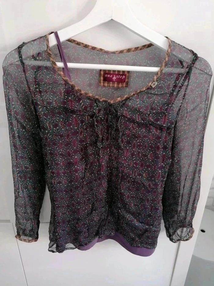 Blouse en soie One step taille XS