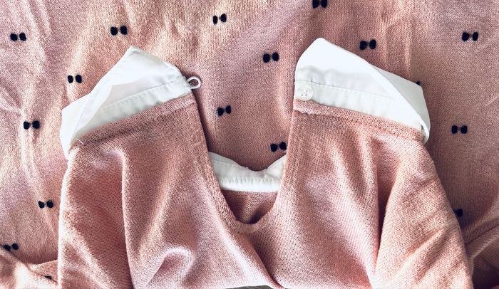 Pull chemise « Cache cache » taille M - photo numéro 3