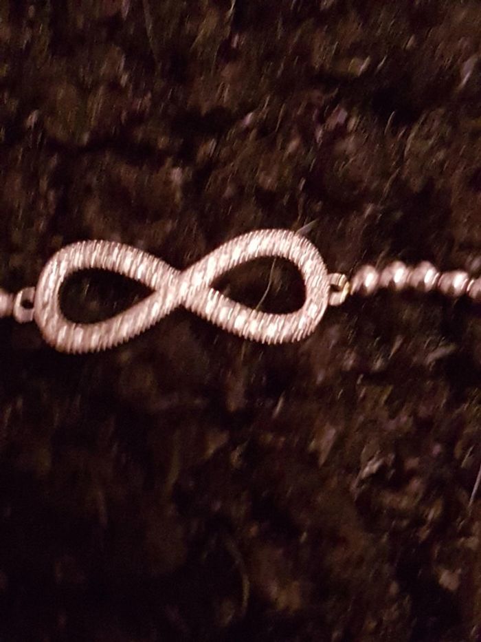 Bracelet en argent signe infini - photo numéro 2