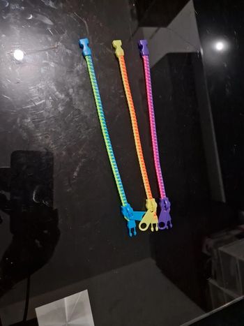 Lot bracelet fermeture éclair