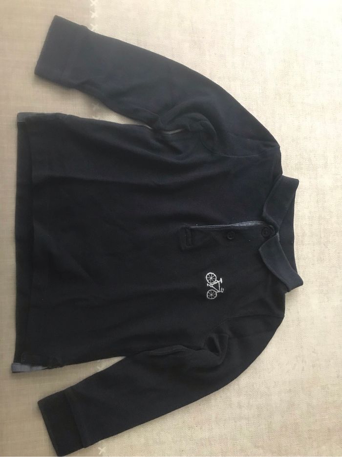 Polo garçon manches longues