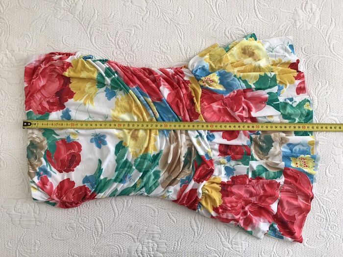 Robe bustier à volants taille unique tissus stretch - photo numéro 6