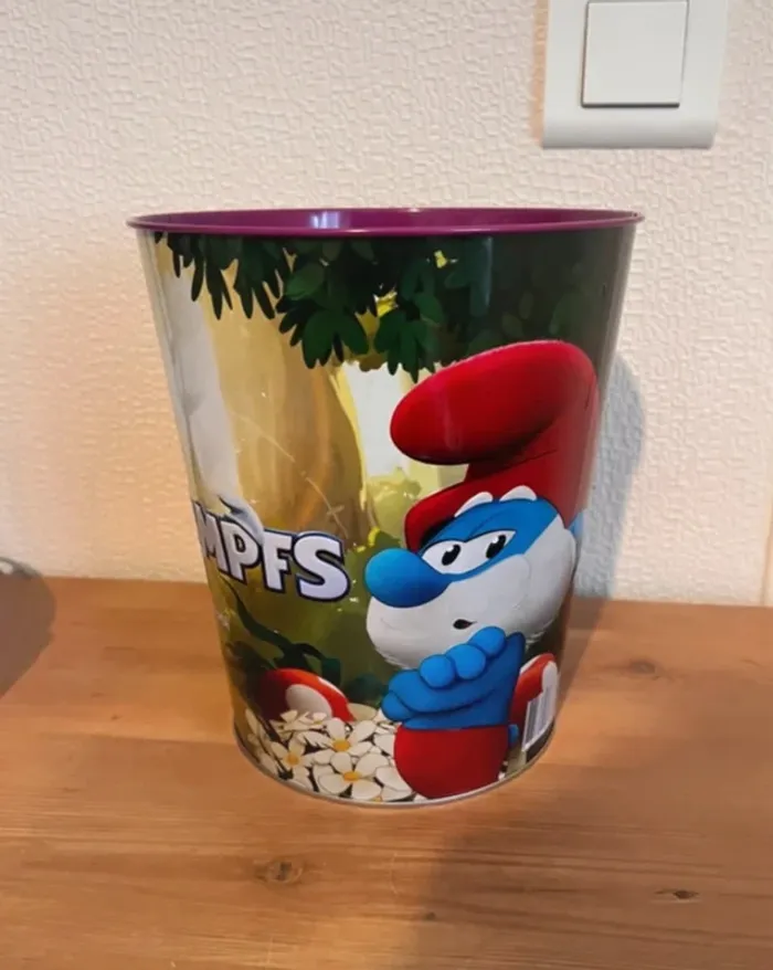 Seau à pop corn schtroumpfs - photo numéro 2