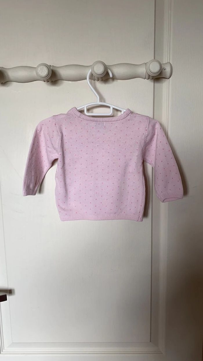 Gilet rose kiabi cache cœur 6 mois - photo numéro 3