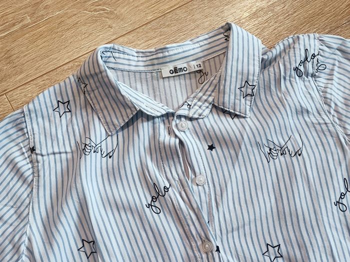 Chemise à motifs rayée Gémo Taille 12 ans - photo numéro 2