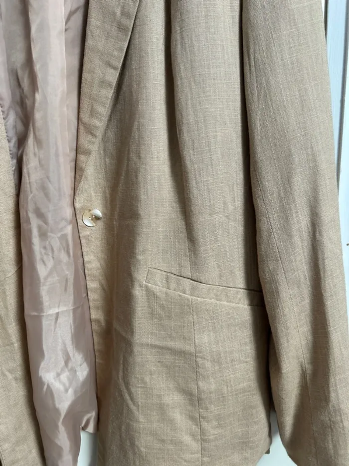 Blazer manche longues lin et coton - photo numéro 2