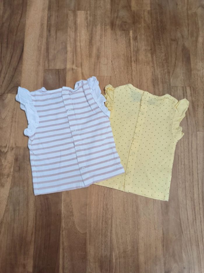 Lot de 2 t-shirts manches courtes Kiabi 3mois - photo numéro 2