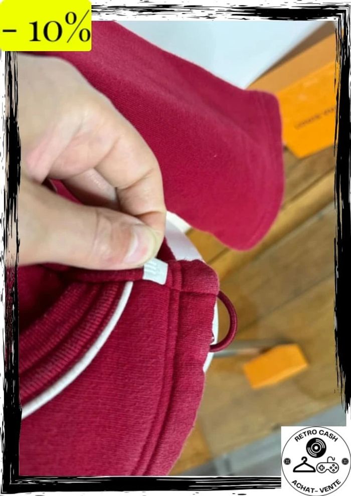 Polaire adidas vintage rouge taille 14 uk 42 f - photo numéro 6