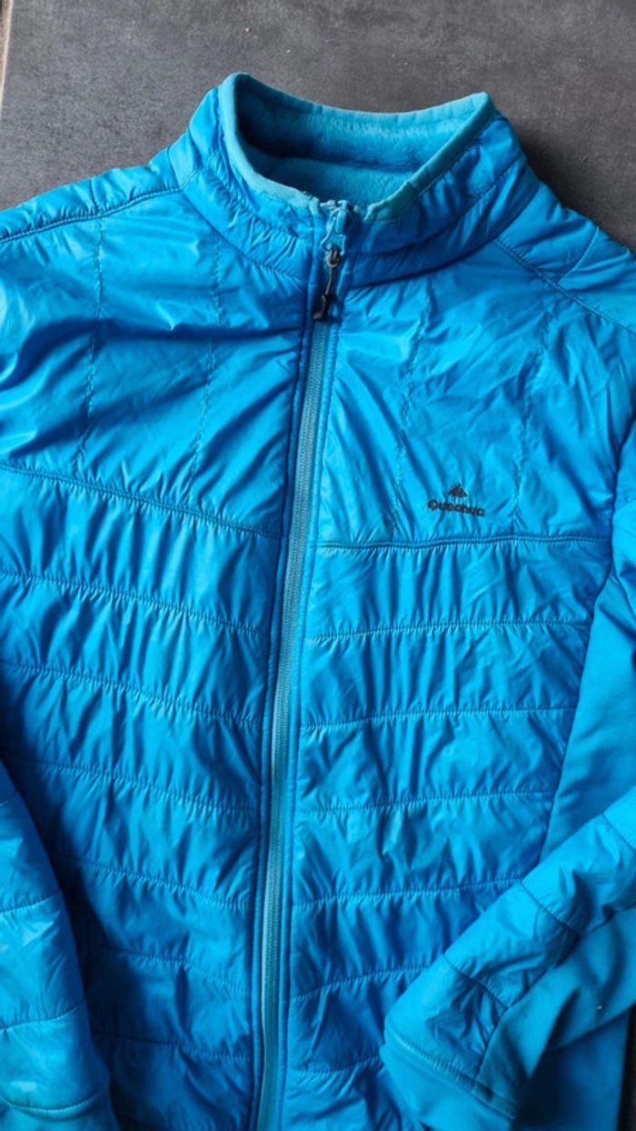 Blouson Décathlon bleu 14 ans tbe polaire intérieur - photo numéro 3