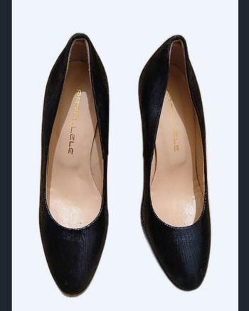 Escarpins cuir paillettes 37