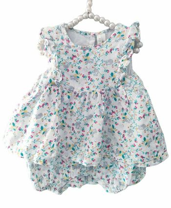 1 mois bébé fille barboteuse combishort été