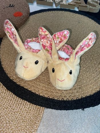 Chaussons lapin 3 mois