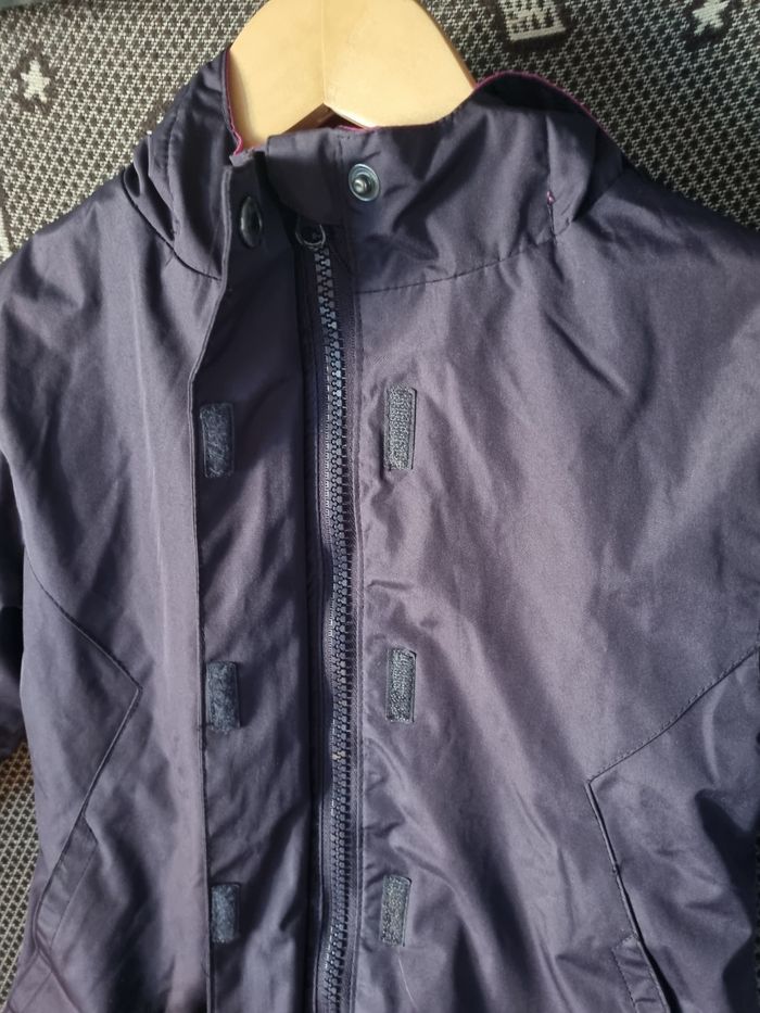 Manteau imperméable à capuche intérieur polaire 4ans - photo numéro 3