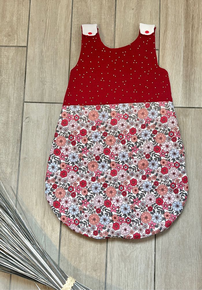 Gigoteuse / turbulette 0/10 mois liberty et gaze fait main