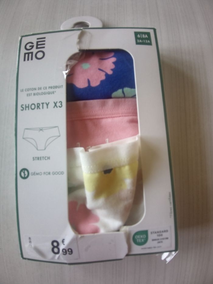 X3 Shorty fille 6-8ans