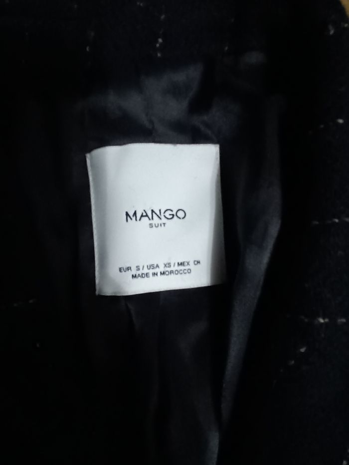 Manteau long femme Mango bleu marine - photo numéro 3