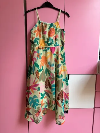 Robe feuilles H&M 122 7 ans