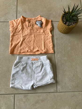 Ensemble garçon taille 6 mois