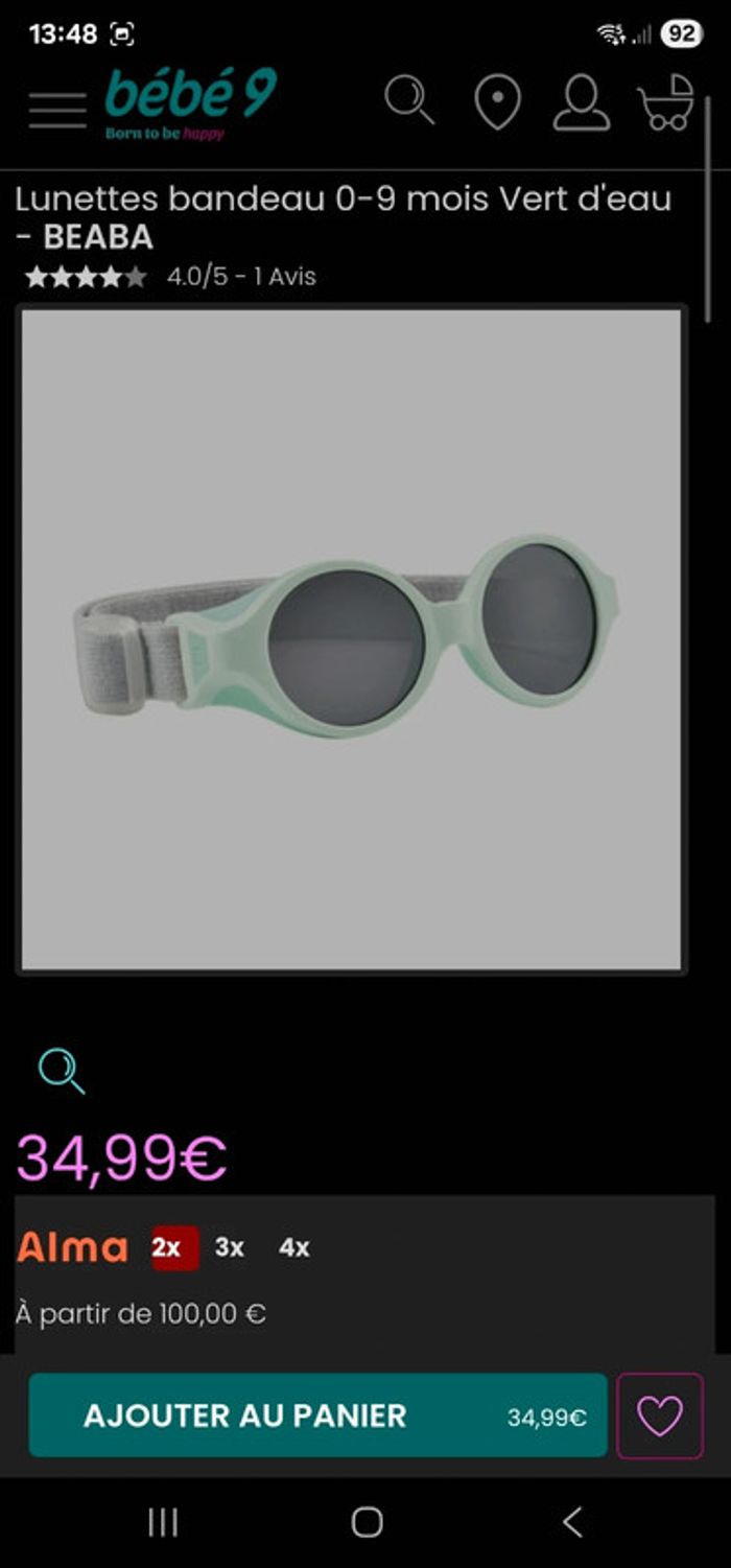 Lunettes bébé 0-9 mois - photo numéro 7