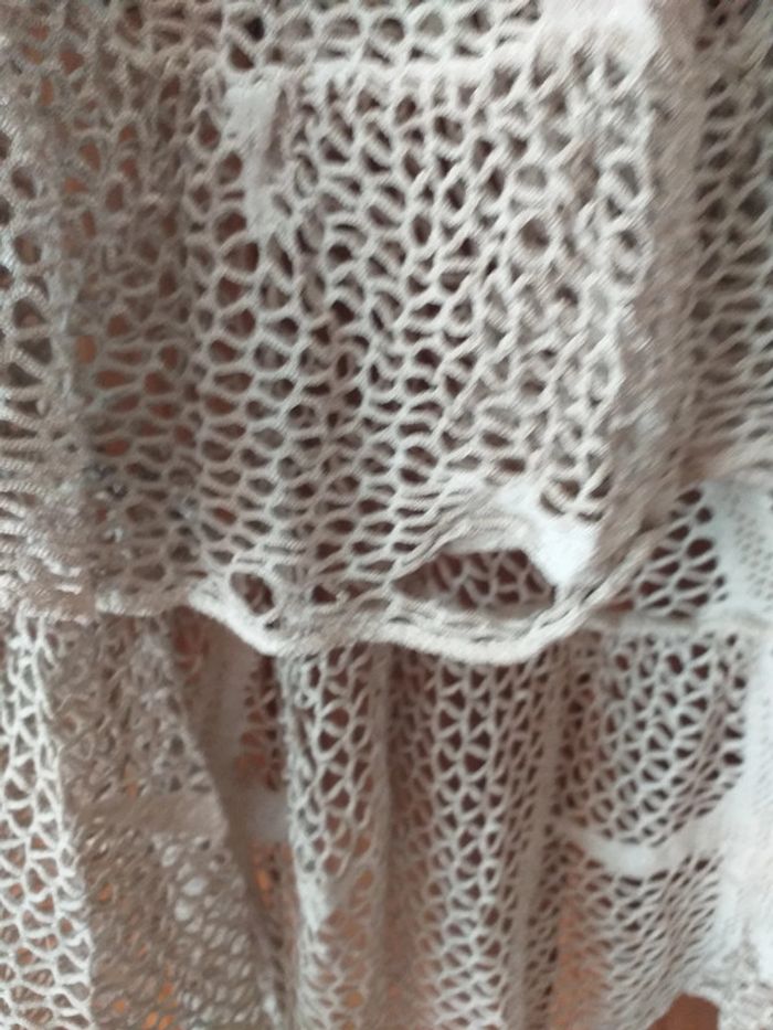 Haut effet maille crème - photo numéro 4