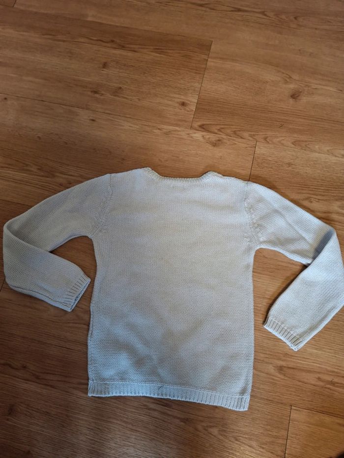 Magnifique pull fille kiabi 8 ans blanc - photo numéro 2