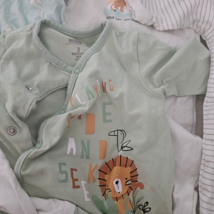 Lot 8 pyjama bébé 3 mois - photo numéro 4