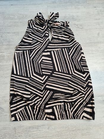 Top camaïeu neuf Taille 1 noir et beige