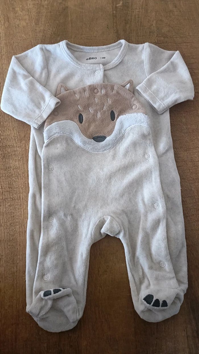 Lot 3 pyjamas Gémo 3 mois en très bon état - photo numéro 4