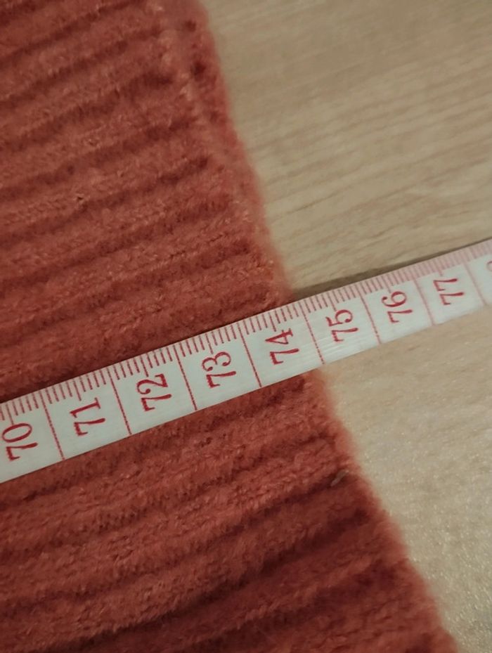 Pull col V long corail Blancheporte femme 48 - photo numéro 6