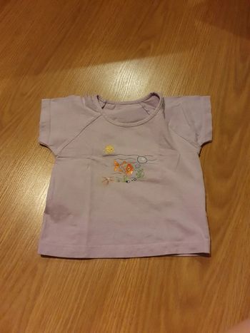tee shirt lilas 3 ans