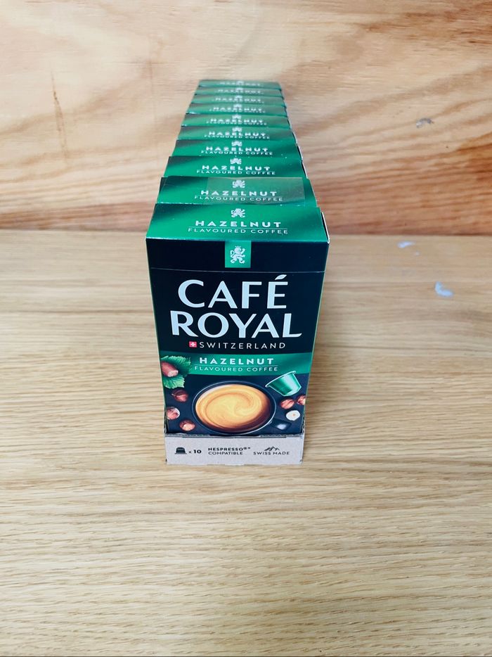 Café royal saveur noisette compatible Nespresso 10 boîtes de 10 capsules