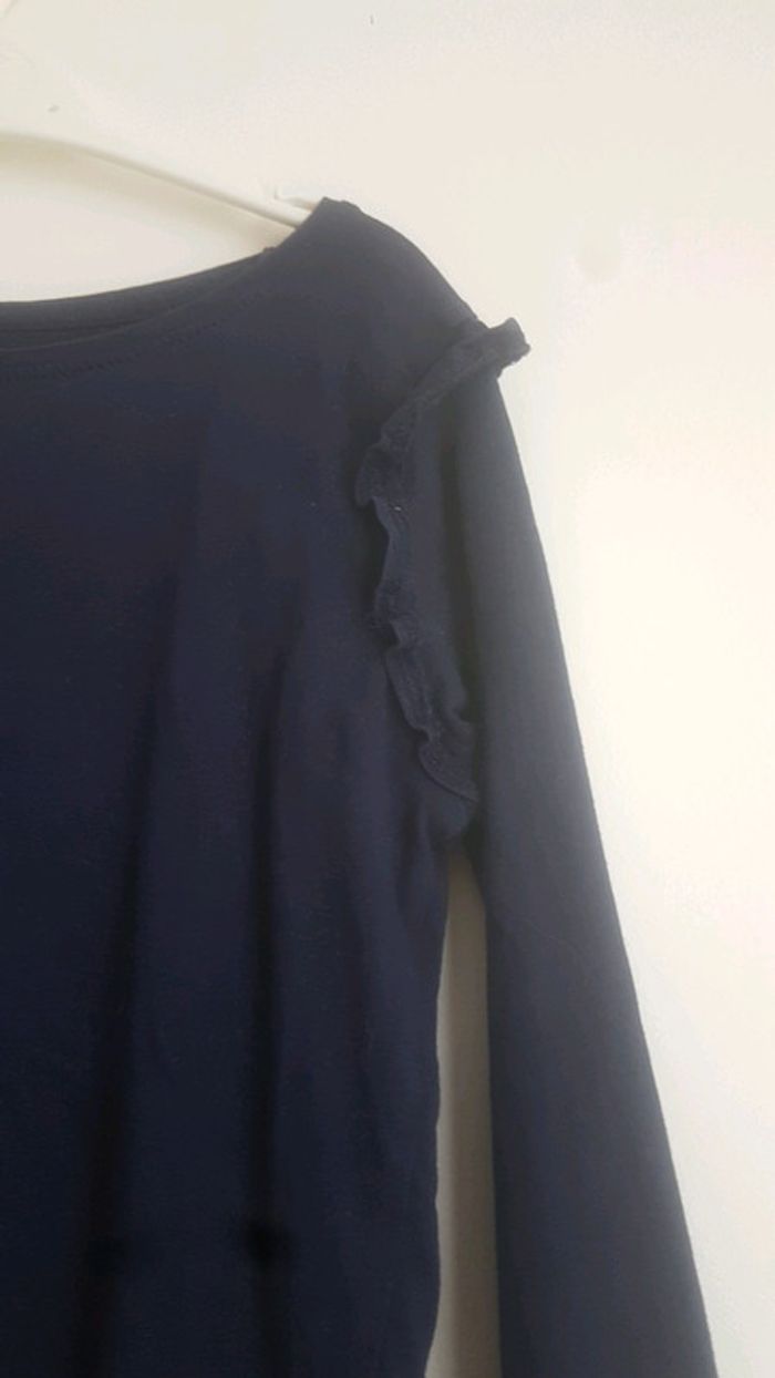 Tee Shirt Manches Longues Bleu Marine Primarks 5-6ans - photo numéro 2