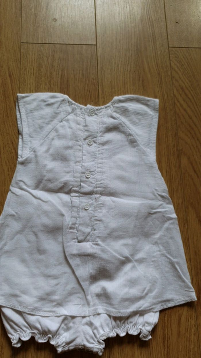 Robe combinaison blanche kitchoun 3 mois - photo numéro 2
