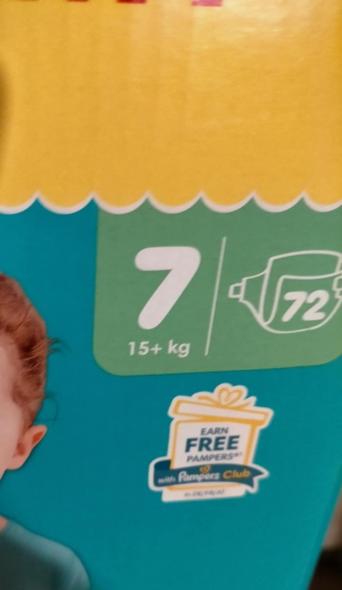 Lot  couches pampers baby dry taille 7 - photo numéro 2