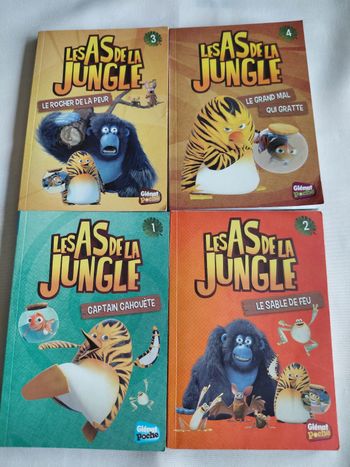 Les AS de la Jungle tome 1 à 4 inclus. 