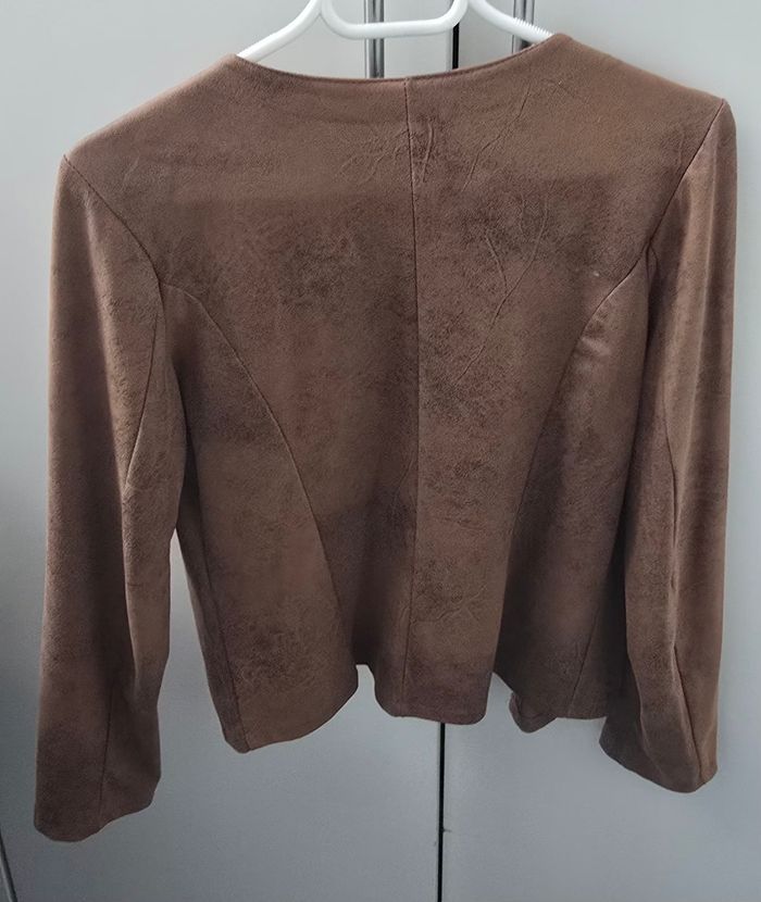 Veste marron fluide - photo numéro 3