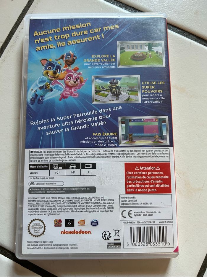 Jeu pat patrouille mighty pups switch - photo numéro 2