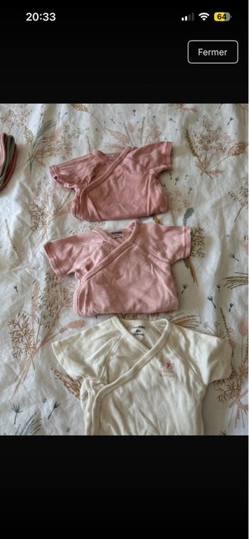 Lot de 3 bodies Kiabi 