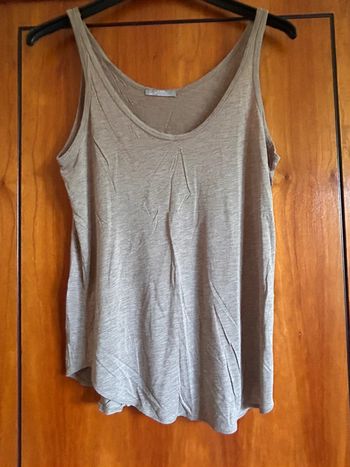 Débardeur gris taupe 38 Zara