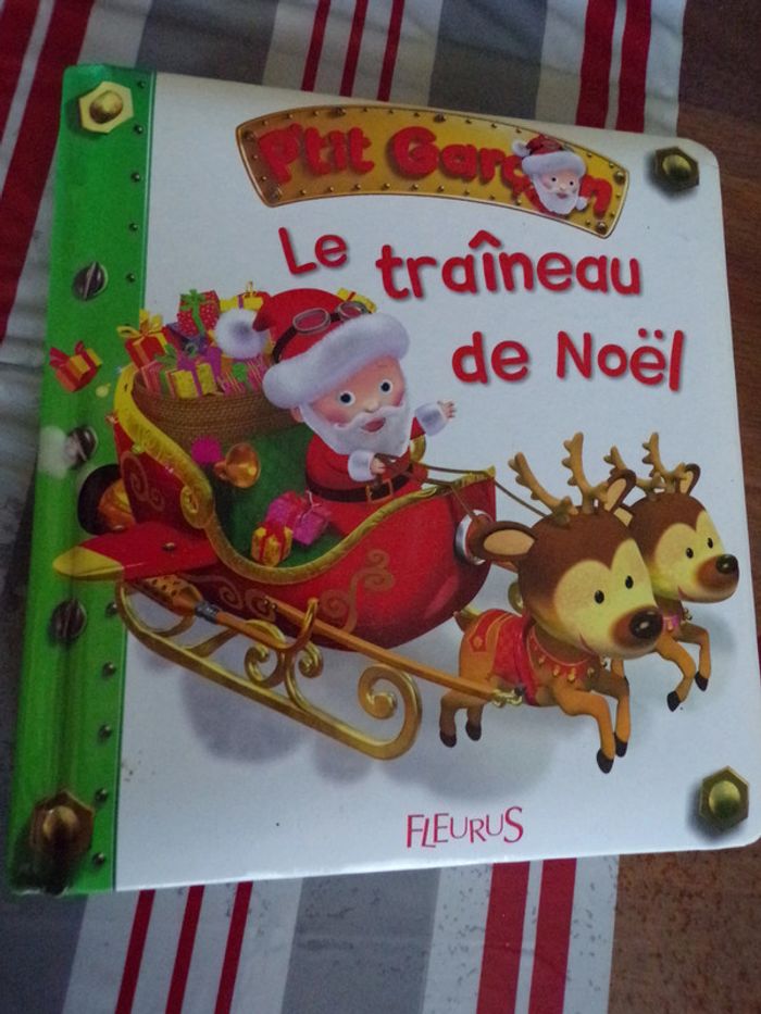 Livre P'tit garçon Le traineau de Noel  Fleurus