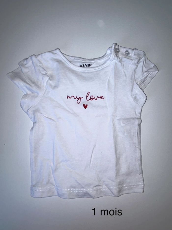 Tee shirt 1 mois
